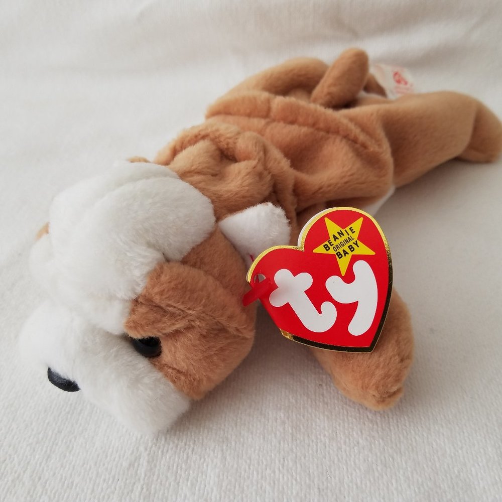 TY Beanie Babies Wrinkles The Bulldog #4103 1996, Vintage, Collectible